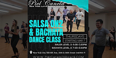 Salsa On2 Dance Class,  Level 2  Advanced-Beginner