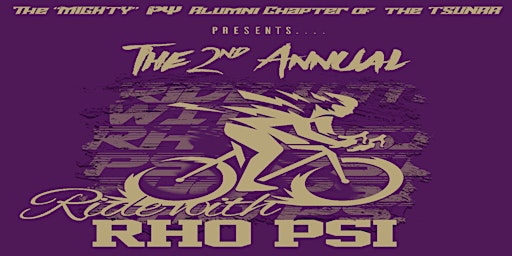 Primaire afbeelding van 2nd Annual "Ride with Rho Psi" Scholarship Bike Ride