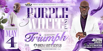 Image principale de PURPLE AND WHITE TAURUS CELEBRATION 2024