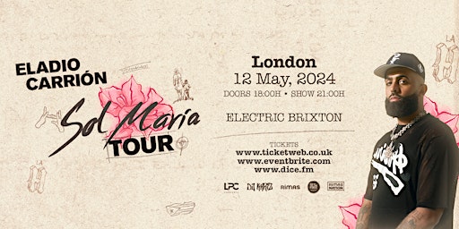 Imagem principal do evento ELADIO CARRION LIVE IN LONDON - 12TH MAY 2024