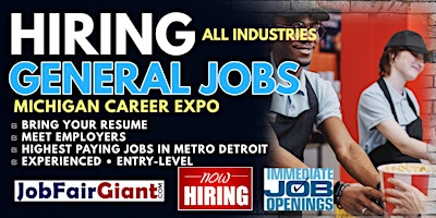 Imagem principal do evento Detroit General Industries Jobs Career Expo 2024