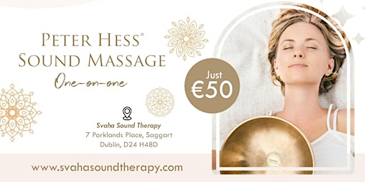 Sound Healing Therapy - Peter Hess® Sound  Massage primary image