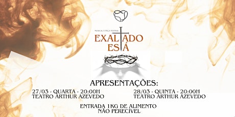 Imagem principal do evento MUSICAL E PEÇA TEATRAL - EXALTADO ESTÁ - ARTHUR AZEVEDO