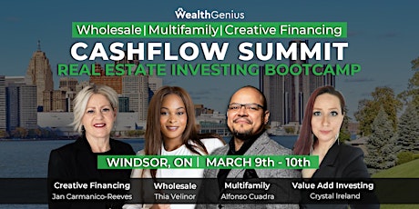 WealthGenius Real Estate Investing Cashflow Summit (Windsor ON) -[030924] primary image