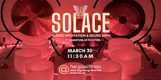 Imagem principal do evento SOLACE Meditation with Sound Bath Healing