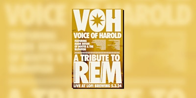 Imagem principal do evento VOICE OF HAROLD // TRIBUTE TO REM Feat Mark Bryan of Hootie & The Blowfish
