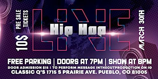 Imagen principal de Pueblo Hip Hop Live Party and Artist Showcase