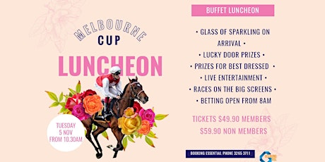 Melbourne Cup Buffet Luncheon primary image