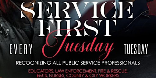 Immagine principale di Serve First Tuesdays @ Katch Kitchen|A Day for Public Service Professionals 