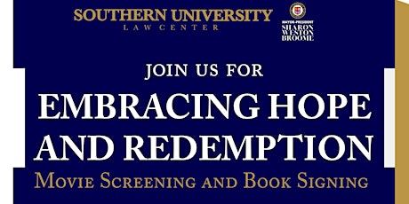 Embracing Hope and Redemption: Movie Screening and Book Signing Event