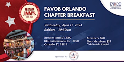 FAVOB ORLANDO CHAPTER BREAKFAST primary image