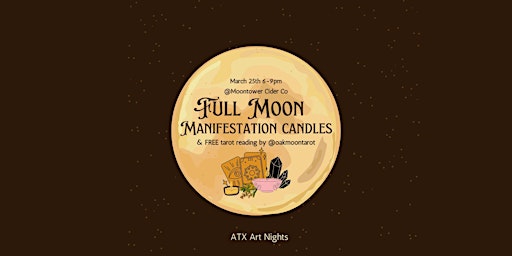 Hauptbild für Full Moon Manifestation Candles (& Tarot Readings)