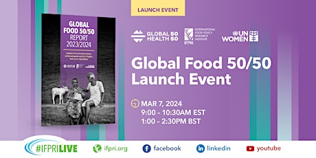 Primaire afbeelding van Global Food 50/50 Launch Event