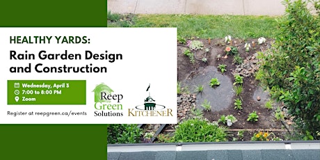 Hauptbild für Healthy Yards: Rain Garden Design and Construction