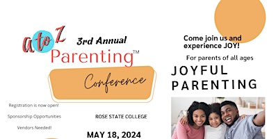 Imagen principal de A to Z Parenting Conference: Joyful Parenting