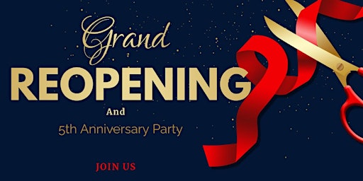 Imagem principal do evento Core iV's Grand Reopening / 5th Year Anniversary