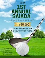Primaire afbeelding van 1st Annual SAIADA Golf Tournament