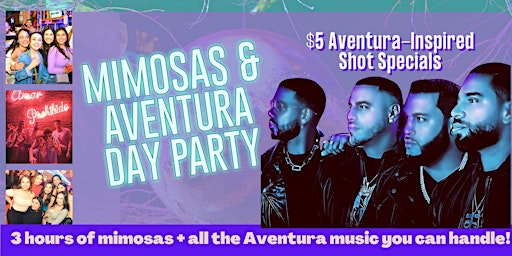 Hauptbild für Mimosas y Aventura Day Party - Includes 3 Hours of Mimosas!