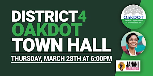 Hauptbild für District 4 OakDOT Town Hall