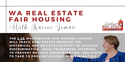 Imagem principal do evento WA Real Estate Fair Housing