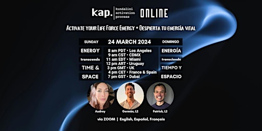 KAP Kundalini Activation Process • Online • March 24 • EN/ES/FR primary image