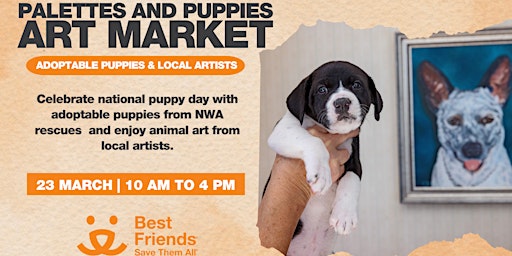 Imagem principal do evento Pallettes and Puppies Art Market