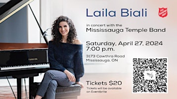 Imagem principal do evento Laila Biali in Concert with the Mississauga Temple Band