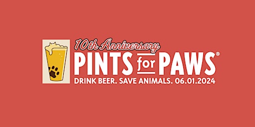 Imagem principal do evento 10th Anniversary Pints for Paws®