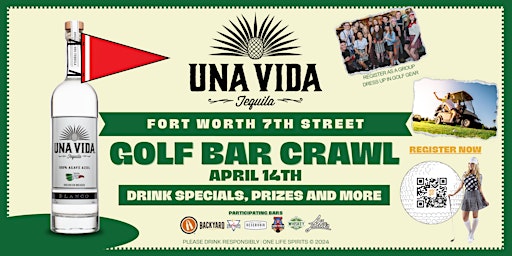 Primaire afbeelding van Una Vida 7th Street Golf Bar Crawl