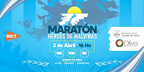 MARATON HEROES DE MALVINAS, CIUDAD DE OLIVA. 15K - 10K - 5K y NIÑOS primary image