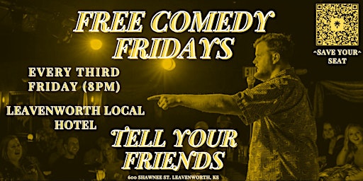 Imagem principal de Free Comedy Fridays (Downtown Leavenworth)