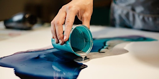 Sunday with Miss Lucy - Resin Fluidic Pour - Table Setting. primary image