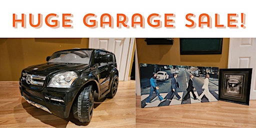 Primaire afbeelding van Huge Garage Sale Event! April 6, 2024. Mississauga GTA Yard Sale