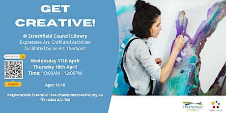 Express Yourself @ Strathfield Library!   17th + 18th April |  Ages 12 - 16