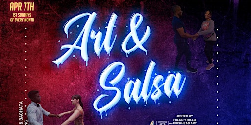 Imagem principal do evento Cinco de Mayo "Art + Salsa" Dance Class + Social in Buckhead Art Gallery
