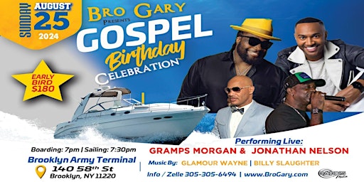 Image principale de GOSPEL Boat Ride Performance by Jonathan Nelson and Gramps Morgan