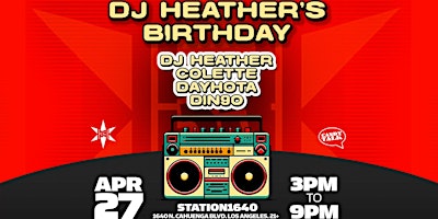 Primaire afbeelding van Coco & Friends Day Party w/ DJ Heather, Colette, Dayhota and Din9o