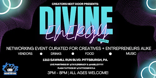 Divine Energy, Ch. 2 - Networking Event for Creatives + Entrepreneurs alike primary image