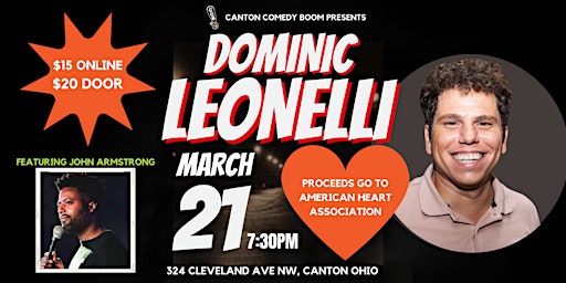 Canton Comedy Boom Presents: Dominic Leonelli primary image