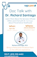 Imagem principal do evento Doc Talk with Dr. Santiago