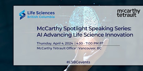 Imagen principal de McCarthy Spotlight Speaking Series: AI Advancing Life Science Innovation