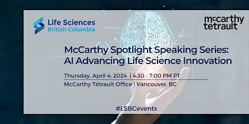 Image principale de McCarthy Spotlight Speaking Series: AI Advancing Life Science Innovation