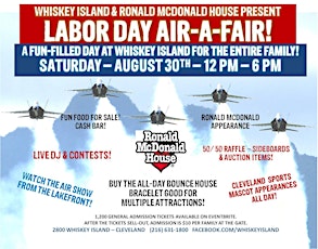 Whiskey Island & Ronald McDonald House Cleveland Labor Day Air-A-Fair 2014 primary image