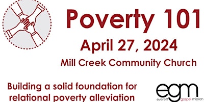 Imagen principal de Everett Gospel Mission Poverty 101 Class @  Mill Creek Community Church