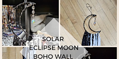 Imagen principal de Solar Eclipse Moon Boho Wall Art