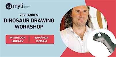 Image principale de Dinosaur Drawing Workshop with Zev Landes @ Inverloch Library