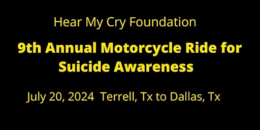 Imagem principal do evento 9th Annual Motorcycle Ride for Suicide Awareness
