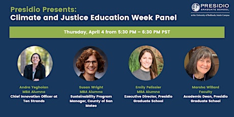 Presidio Presents: Climate & Justice Education Week Panel