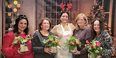 Immagine principale di Christmas Spirit Flower Arranging Workshop at Berkley Beer 12-21-24 