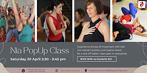 Imagem principal de Nia Pop Up class with Mandi Cavallaro and Sophie Marsh